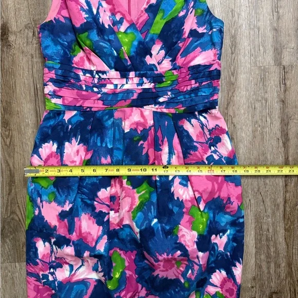 Shoshanna • Watercolor Floral Silk Blend Dress - Picture 5 of 12